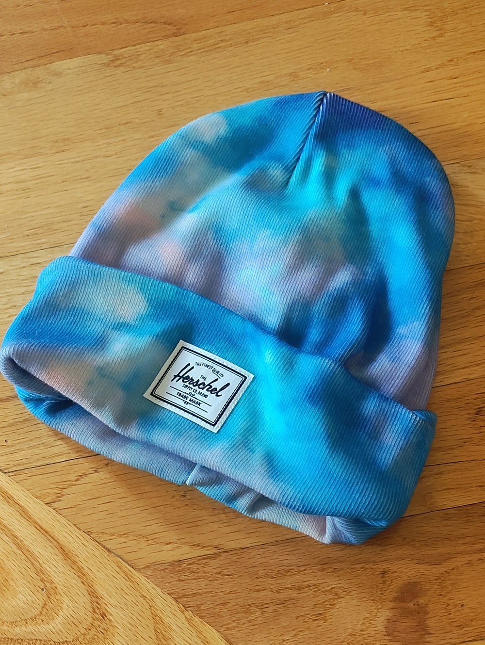 Herschel Supply Company Kids Blue Tie-Dye Beanie
